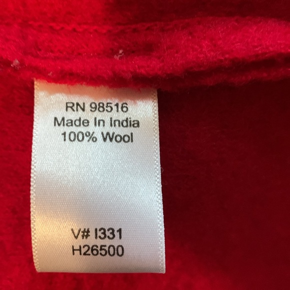 Red boiled wool blazer - Picture 6 of 6